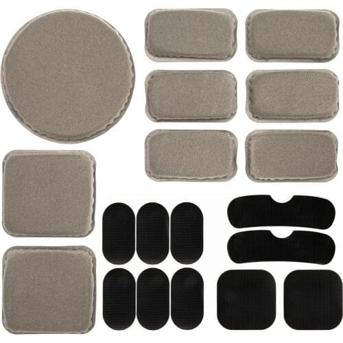 Memory Foam Airsoft Tactical Helmet Pads 19PCS/Set Replacements Padding Kits Bicycle Bike Accessories Mats for Fast Mich CS ACH