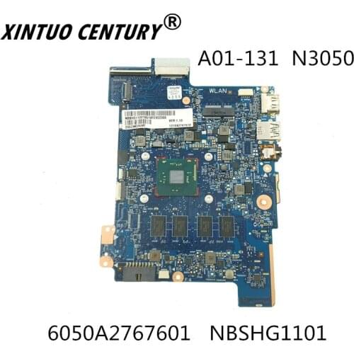 NBSHG1101 6050A2767601 For Acer Aspire A01-131 A01-431 Laptop Motherboard with processor and RAM mainboard test good