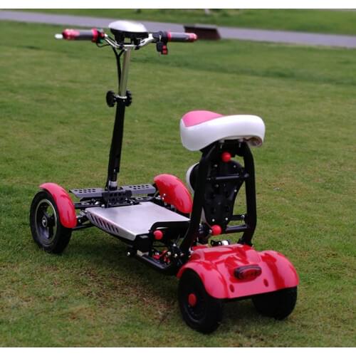 New creative electric scooter foldable bike folding scooter nice exclusive smallest 4wheel scooter with two seats kids and adult