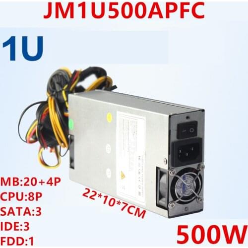 New PSU For JM 1U 400W Power Supply JM1U500APFC
