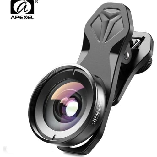 APEXEL pro Phone Camera Lens 110 degree 4K Wide angle lens CPL star filter dropshipping for iPhonex Samsung s9 all smartphone