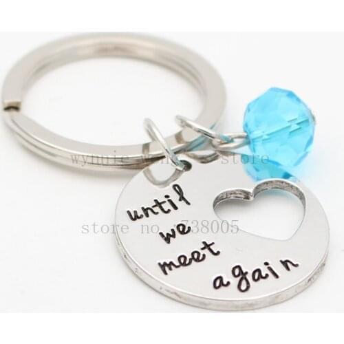 "Until We Meet Again "Memorial Necklace Memory Necklace &keychain Carry You With Me Remembrance Jewelry Hold You In My Heart