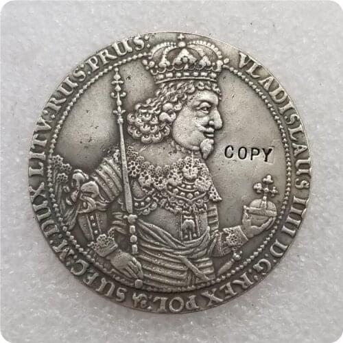 Poland Thaler medalions 1644 Gedanensis VLADISLAV IV COPY commemorative coins-replica coins medal coins collectibles