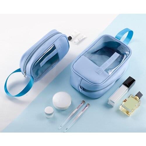 Transparente Cosmetic Bag Travel Necessaire Makeup Organizer Pouch Toiletry kit beautician tools Storage Handbag Accessories