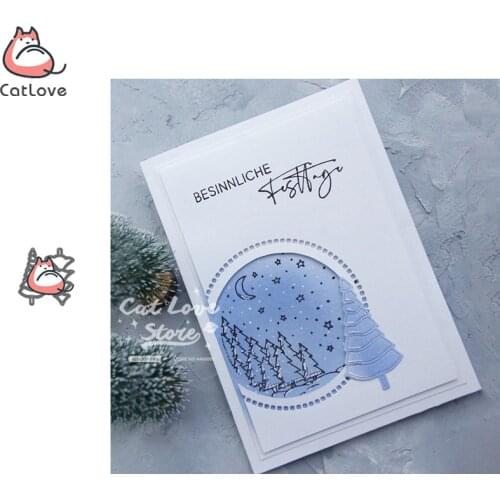 2PCS Christmas Tree Metal Cutting Dies Scrapbooking Stencil Die Cuts Card Making Decorative Craft Embossing New Dies For 2019