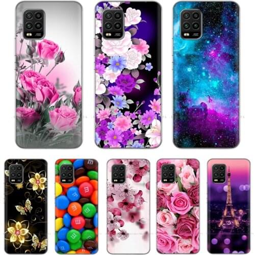 Silicone Case for Xiaomi 10 Lite Case 5G Bumper Shockproof Soft TPU Back Cover Phone Case for Xiaomi Mi 10 Mi10 Lite 6.57" Case
