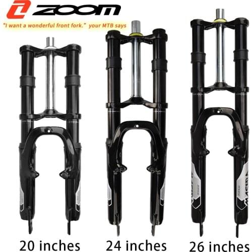 ZOOM bicycle fork 620DH MTB Suspension Air Front Fork Alloy Bike Magnesium Air Oil Lock Straight Downhill fork