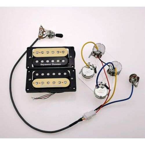 Guitar Pickups Humbucker Pickups Electric Guitar Pickups SH1n SH4 4C zebra / Black Set In Stock