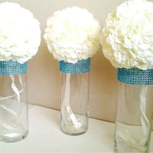 Wedding acrylic Bridal Party Bouquet Holders Bling wedding Vases 6pcs/lot wedding decoration wedding table centerpiece H40cm
