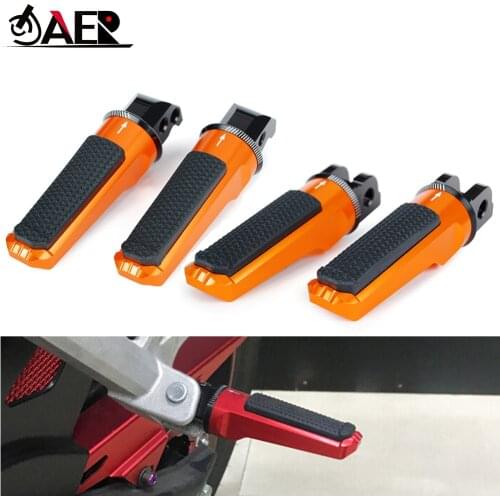 JAER Motor Rear Front Footrests Foot Pegs for Honda CBR600F CB600F HORNET CBR600RR CB1000R VTR1000 SP-1 SP-2 CBR900RR CBR1000RR