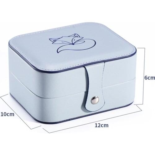 Jewelry Box Travel Comestic Jewelry Casket Organizer Makeup Lipstick Storage Box Beauty Container Necklace Birthday Gift