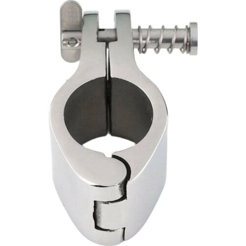 Stainless steel slide pin type 1 inch pipe clamp precision casting yacht hardware accessories marine hardware