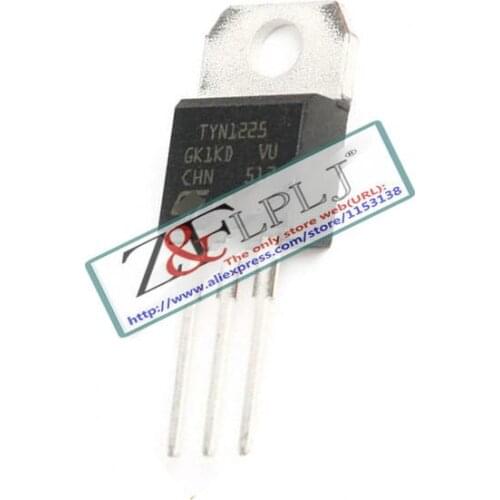 TYN1225 SCR Diode 1200V 25A(RMS) 314A 3-Pin(3+Tab) TO-220AB Tube TYN1225RG NEW ORIGINAL 20PCS/LOT