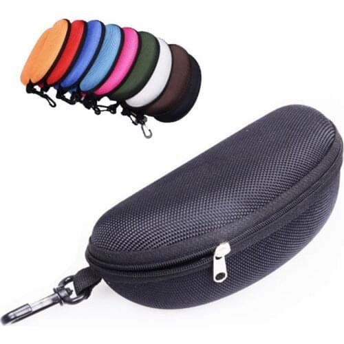 1PCS Eyewear Cases cover sunglasses case for glasses box with lanyard zipper eyeglass cases