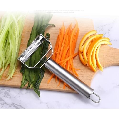 1PC Dual Slicer Shredder Peeler Vegetable Julienne Cutter Sharp For Potato Carrot Fruit Stainless Steel 304