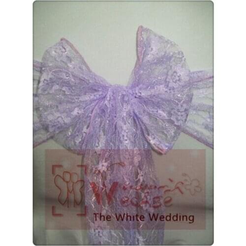 100pcs Lace chair sashes for Weddings Chair Bow /size 7"*108"/wedding gifts