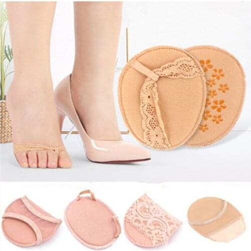 2pcs=1Pair Forefoot Insole Arch Support High Heel Shoes Insoles Flatfoot Orthotics Anti Slip Half Yard Cushion Pad For Foot Tool