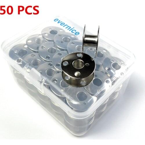 50 Bobbins W/ Box For Singer 66 66-6 99 99-13 185Cl 192 White 8600 8800 #172222