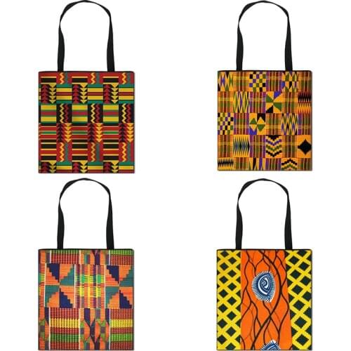 African tradition Style Handbag Afro for women Shopping Bag Girls Large capacity portable Shoulder Tote Bag