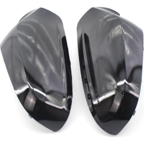 Pair of Door Wing Mirror Cover Case for VAUXHALL ASTRA H 2004-2009 Gloss Black
