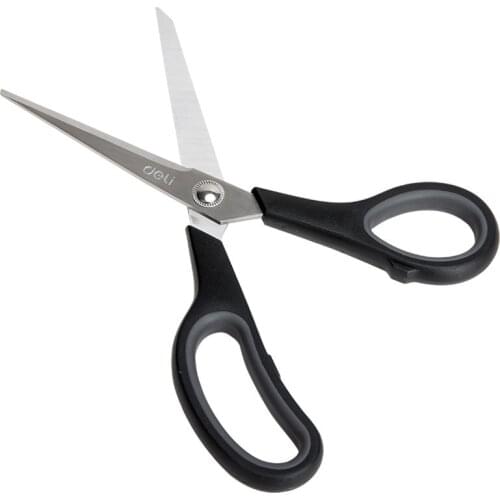 Deli 190mm Stainless Steel Big Scissors Quality Business Office Stationery Tailor Scissor Home Kitchen Knife Cutter Cutting Tool