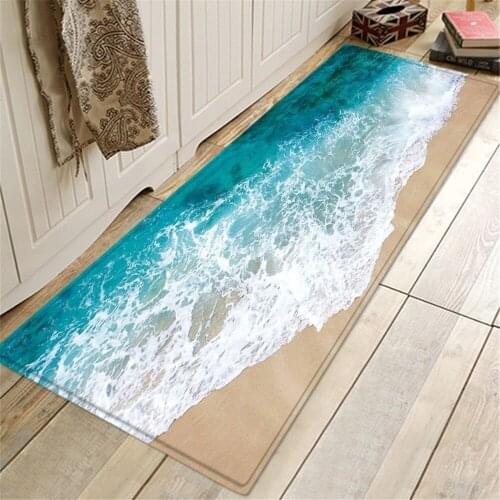 Wood Pattern Floor Mat Hallway Home Decor Door Mats Outdoor Long Rugs Doormat Grounding Mat Living Room Kitchen Non-Slip Carpet