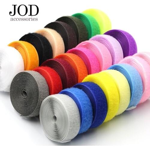 2Meter*2cm DIY Hook and Loop No Adhesive Fastener Tape Nylon Button Sewing Garment Bags DIY Magic Klitband Patch velcros JODb