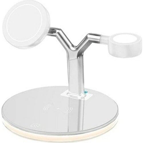25W 3 In 1 Magnetic Wireless Charging Station Compatible For MagSafe Fast Wireless Charger Stand Night Light Design