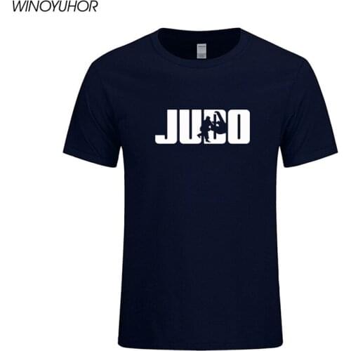 2019 Summer Fashion Mens Judo T-shirt Harajuku Hip Hop Short Sleeve O-Neck Tee Cool Fitness Camisetas T Shirt