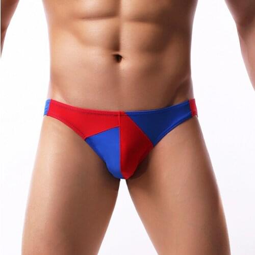 Mens Underwear Briefs U Convex Pocket Ultra-thin Transparent Ice Silk Mens Briefs Low Waist Small Three Pants Sexy Shorts