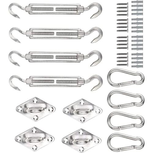 M6 Awning Accessories Sunshade Sail Stainless Steel Hardware Kit For Garden Sunshade Sail Fixing Accessories Easy To Install