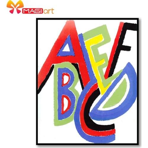 Cross stitch kits Embroidery needlework sets 11CT water soluble canvas patterns 14CT Full English alphabet NCMC139