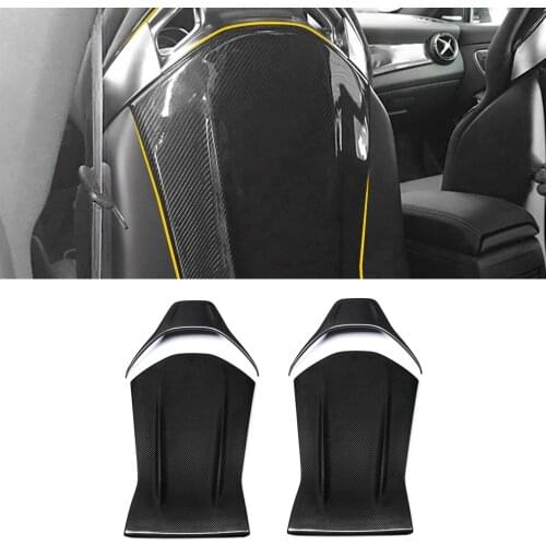 Carbon Fiber Car Seat Back Frame Cover Sticker Shell for Mercedes-Benz AMG A-Class W176 CLA C117 GLA X156 E63 W213 C63 W205