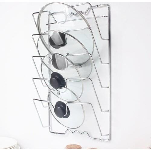 Kitchen Drainer Chopping Cutting Board Holder Pan Lid Cover Stand Plate Bakeware Storage Shelf kitchen accessories lid organizer