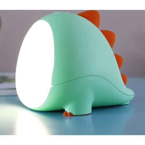Silicone Night Light Cartoon Dinosaur Kids Toys Animal LED Table Lamp USB Baby Bedroom Bedside Nursery Creative Holiday Gift