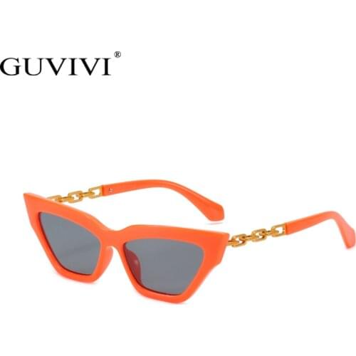 New Cat Eye Women Sunglasses Tinted Color Lens Metal cutout temples Men Sun Glasses Female Eyewear Pink Sunglasses UV400