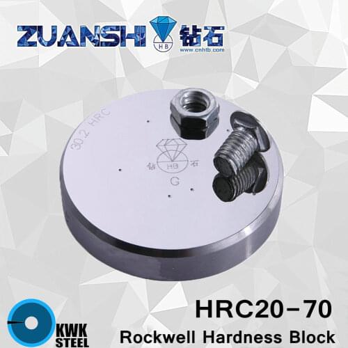 Rockwell HRC20-70 Scales C Metallic Rockwell Hardness Reference Blocks HRC Hardness Test Standard Block for Hardness Tester