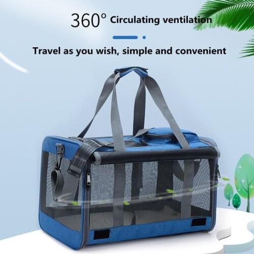 Large-capacity Breathable Cat Bag Portable Pet Bag for Cats and Dogs Outing, Foldable and Portable, Good Quality, Multi-color