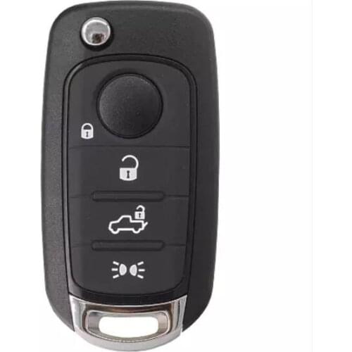 4 Buttons Flip Remote Key Shell for Fiat 500 Folding Car Key Blanks Case
