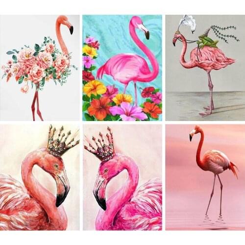 5D DIY Diamond Painting Animal flamingo Diamond Embroidery Full Cross Stitch Mosaic Rhinestone Home Decor Handmade Gifts