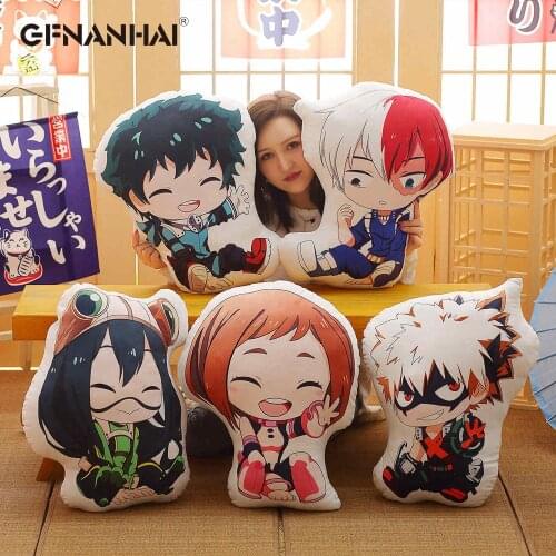 My Hero Academia Anime Plush Toys Boku Yoh Asakura Katsuki Bakugo Shoto Toooroki Pillow Cartoo Stuffed Toys Girl Kids Soft Gift