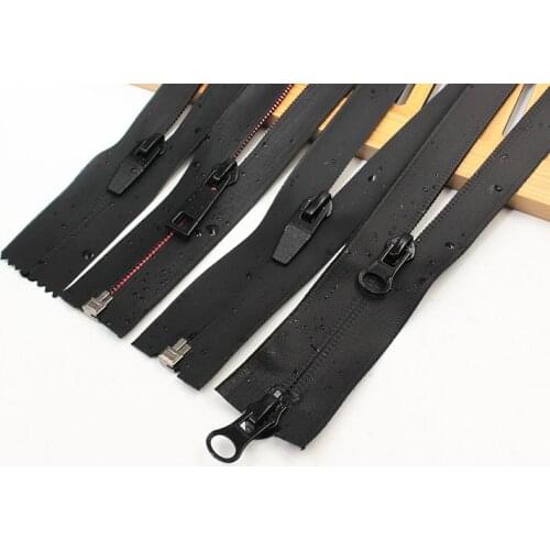 Black TPU Waterproof Invisible Zipper For Sewing Down Coat Outdoor Jackets Sports Sewing
