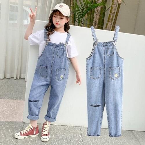 Childhood Lovely Denim Overalls For Girls