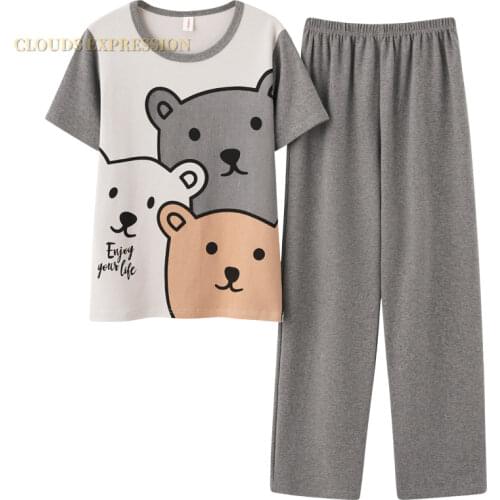 CLOUDS EXPRESSION Womens Summer Pajamas