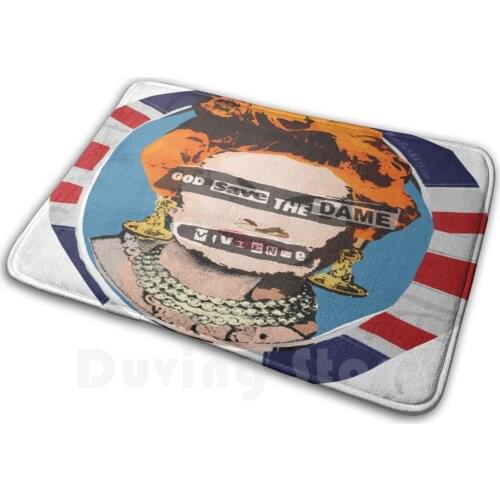 God Save The Dame Soft Non-Slip Mat Rug Carpet Cushion Dame Vivienne Isabel Westwood British Fashion Designer