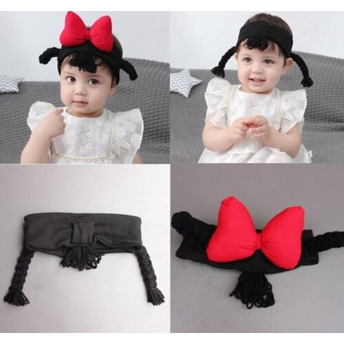 Newborn Baby Headwear Fashion Headband Baby Girl Newborn Princess Wig Headband Pigtail For Infant Kids Hair band Accessories