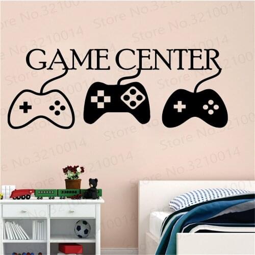 Game Center Wall Decals Play Room Vinyl Stickers Gamer Decal Cool Stickers Gamer Room Decor Video Game Wall Decals PW210