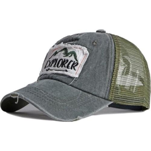 Adjustable Size Men Women Mesh Cap Summer Hollow Breathable Baseball Caps Couple Sports Cap Snapback Cap Bone Letter Tongue Cap