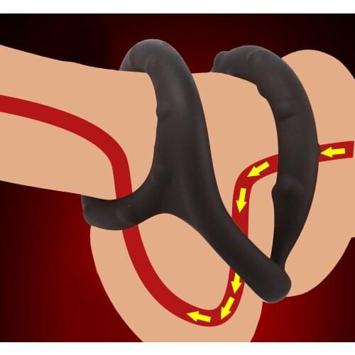 Penis Rings Cock Rings Penis Sleeve Penis Trainer No Vibator Delay Ejaculation High Elasticity Time Lasting Sex Toys For Men