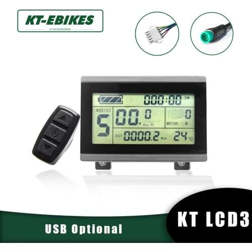 KT Ebike LCD3 Display 24V 36V 48V 72V LCD3 kt-lcd led Display for Electric Bike ebike Conversion Kit